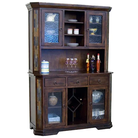 Traditional 2 Door Buffet and Hutch